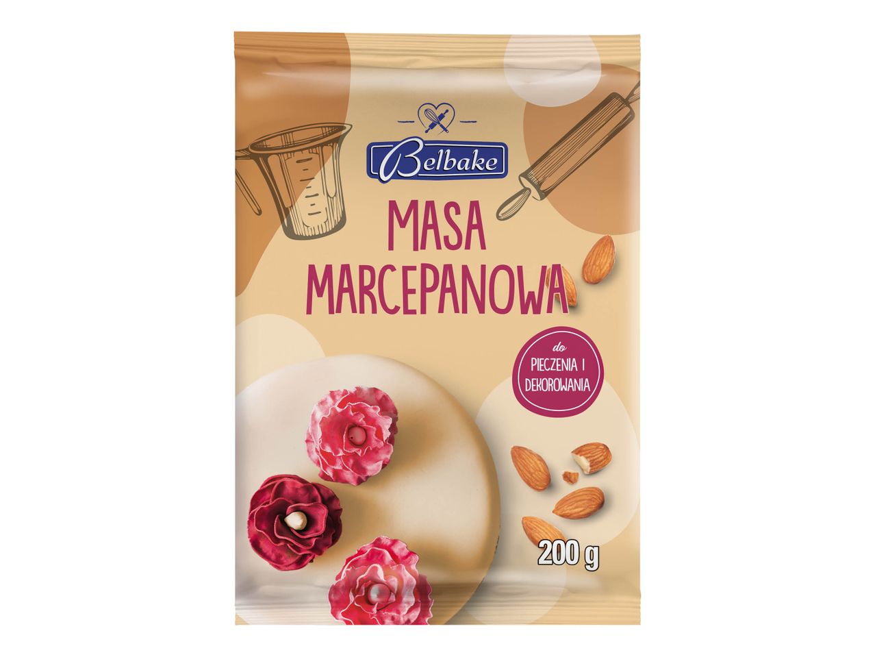 BELBAKE Masa marcepanowa