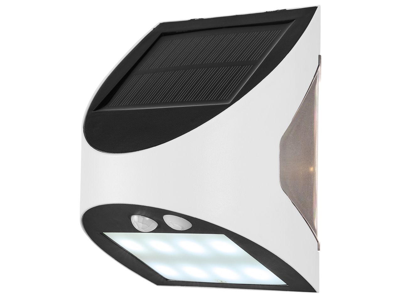 LED соларна стенна лампа Livarno Home, бяла.