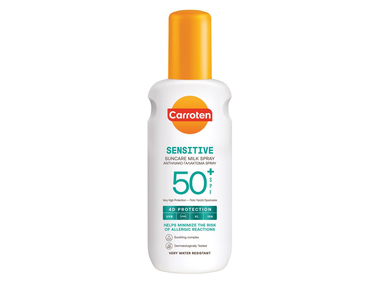 Carroten Αντηλιακό Γαλάκτωμα σπρέι Sensicare SPF50+