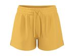 Gule shorts med snøre i taljen.