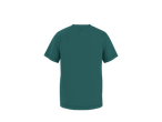 T-shirt verde escura lisa, vista traseira