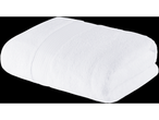 Soft white bath towel.