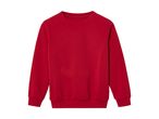 A red crewneck sweatshirt.
