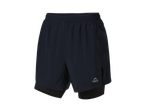Shorts de course Crivit bleu marine avec short intérieur.