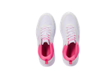 Ténis desportivos Crivit brancos e rosa para mulher, vistos de cima