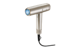 Sansibar® Haartrockner in Champagnergold mit blauem Licht an der Düse