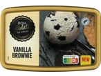 Кутия сладолед Bon Gelati Ванилов Брауни с Nutri-Score D и какао Rainforest Alliance.