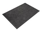 Dark grey rectangular bath mat with a textured, bobble surface.