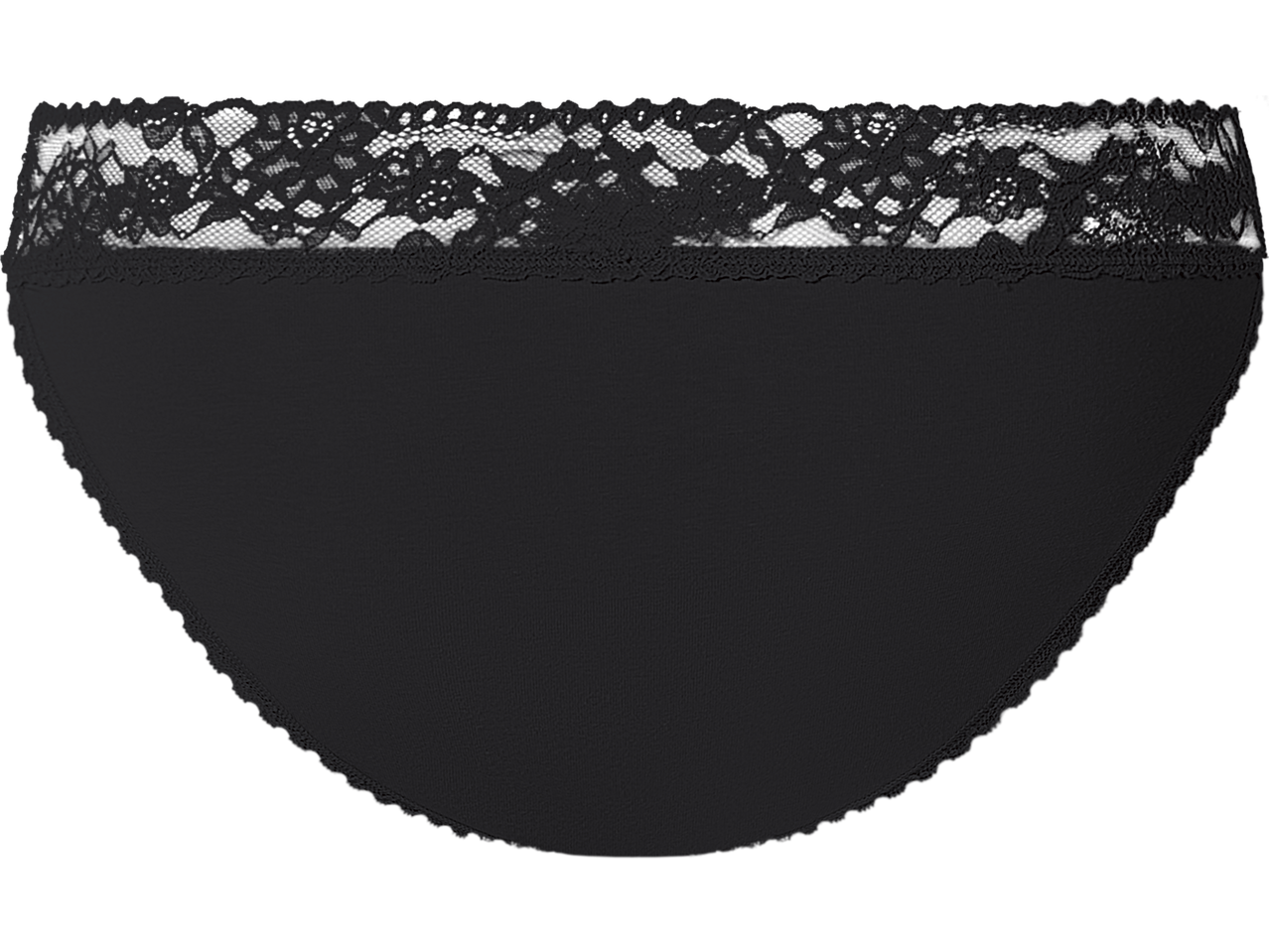 Slip femme ESMARA noir avec dentelle