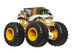 A Sonic the Hedgehog themed monster truck toy.