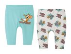 To par Tom & Jerry baby leggings i mintgrøn og offwhite.