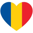 Inimă cu steagul României.