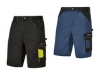 To Parkside arbejdsshorts i sort og mørkeblå med lommer.