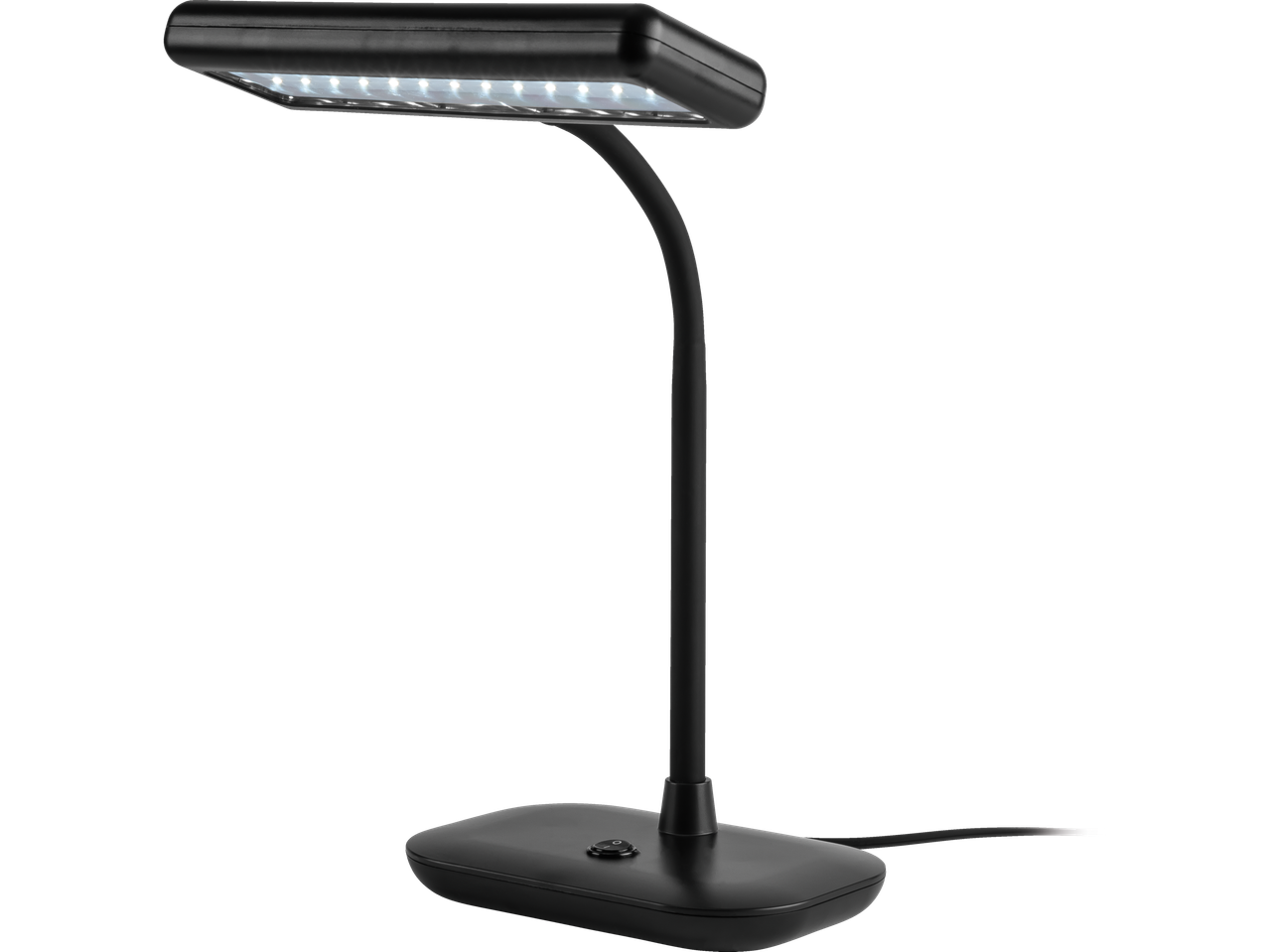 LIVARNO home LED-laualamp painduva kaela ja sisse/välja lülitiga alusel.