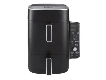 SILVERCREST Frytkownica beztłuszczowa Air Fryer, 2470 W, z podwójnym koszem, 9 L