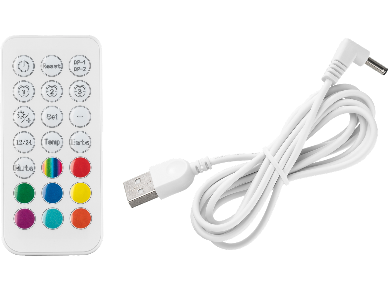 Даљински управљач и USB кабл за ЛЕД светла.