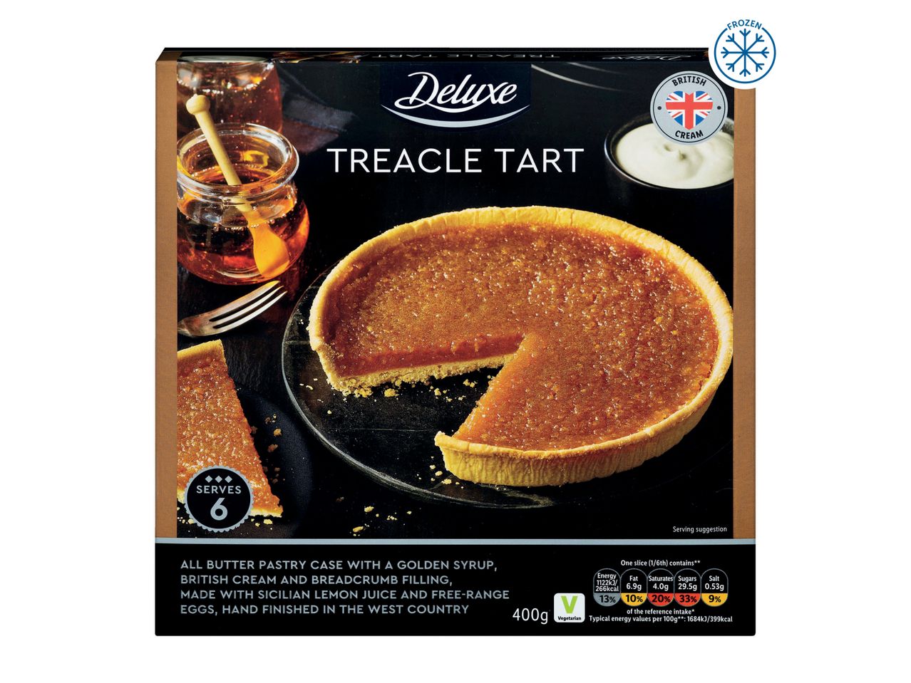Go to full screen view: Deluxe Premium Treacle Tart - Image 1