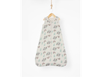 Baby sleeping bags with koala and rainbow print.