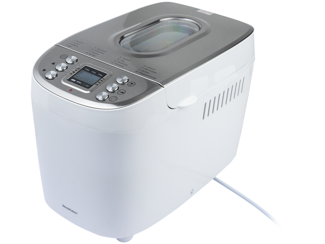 SilverCrest bread maker: bread, yogurt, and jam.
