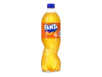 Fles sinaasappeldrank met laag caloriegehalte en 5% vruchtensap.