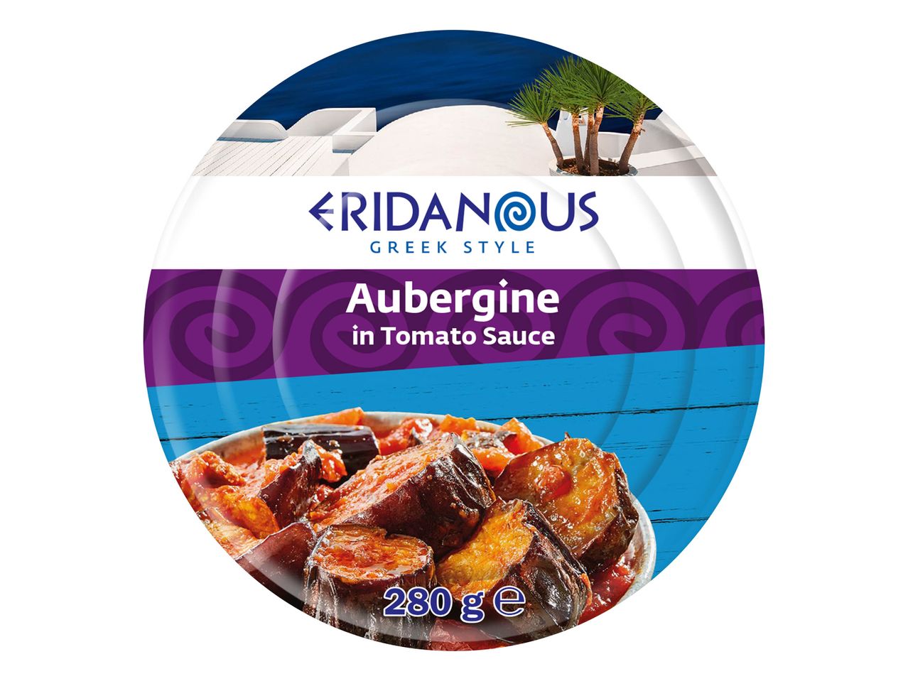 Aubergines de Cridanus en sauce tomate.