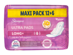Siempre Ultra betét szárnyakkal, Maxi Pack 12+6, Aloe Vera illattal