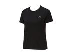 Sort løbe-t-shirt med et lille logo.