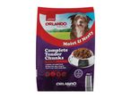 Orlando dog food: moist & meaty tender chunks with beef.