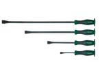 Four Parkside pry bars of varying lengths are shown against a black background.