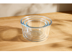 SILVERCREST® Glass Food Storage Containers, nested on a wooden surface.