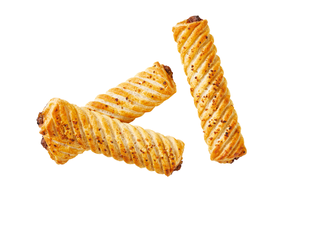 Három finom leveles tészta falat.