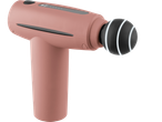 CRIVIT Mini Massage Gun in pink with a black massage head and white light accents.