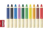 Matita Crelando 3 in 1: dieci matite colorate con temperino.