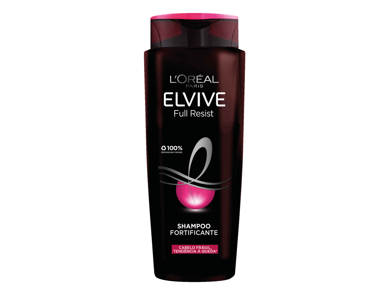 Shampoo fortificante L'Oréal Elvive Full Resist para cabelo frágil com tendência à queda.