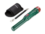 Detector de metais Parkside com estojo e trava de segurança.