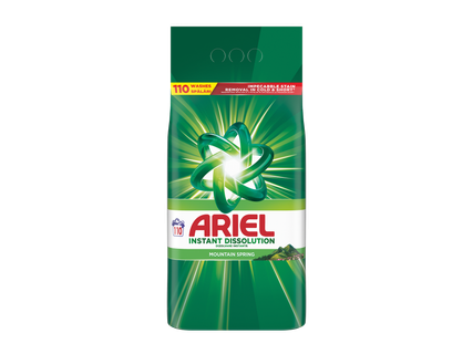 Detergent de rufe concentrat, cu 110 spălări, pentru dizolvare instantanee și îndepărtarea petelor.