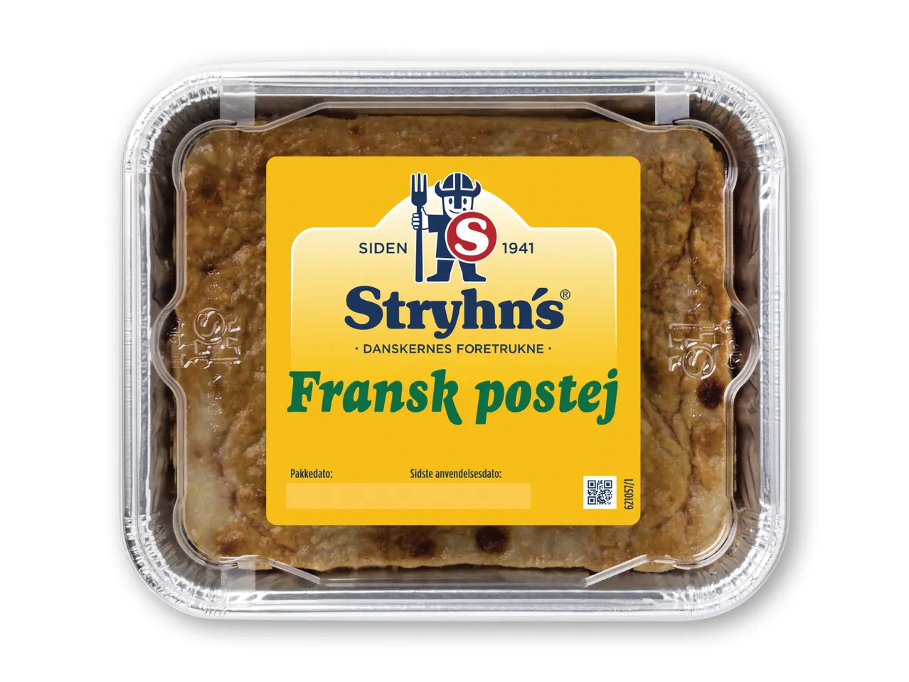 Stryhn's Fransk postej i en firkantet beholder.