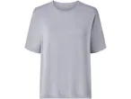 Light grey short-sleeved t-shirt with a round neck