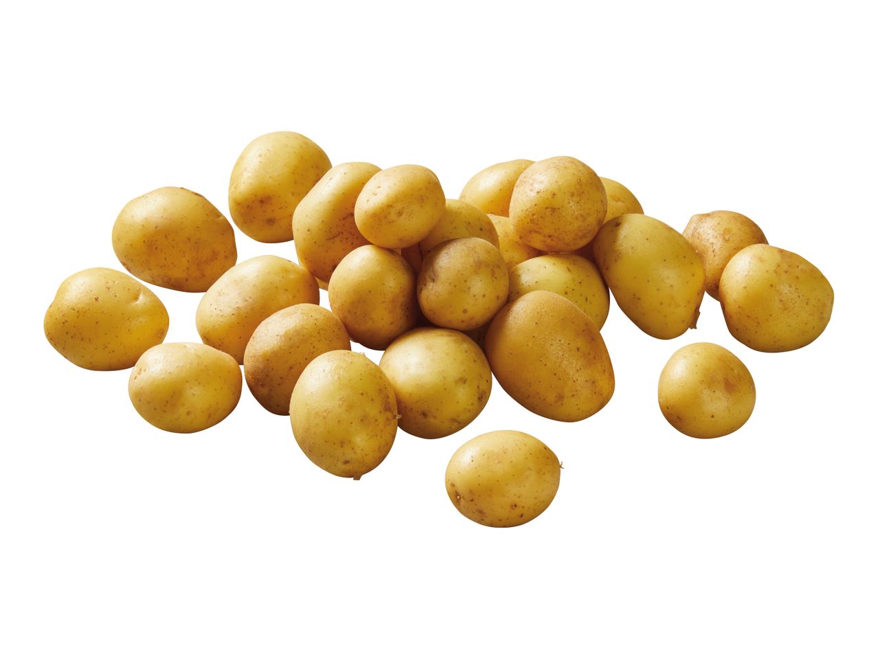 Hrpa svježih mladih krumpira.