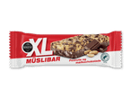 XL Müslibar med peanuts og mælkechokolade.