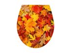 Autumn leaves toilet seat cover.