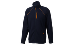 CRIVIT vīriešu tumši zila flīsa jaka ar oranžām detaļām
