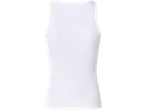 Top feminino ESMARA com sutiã integrado, branco, vista traseira
