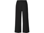 Pantaloni neri a palazzo con vita elastica.