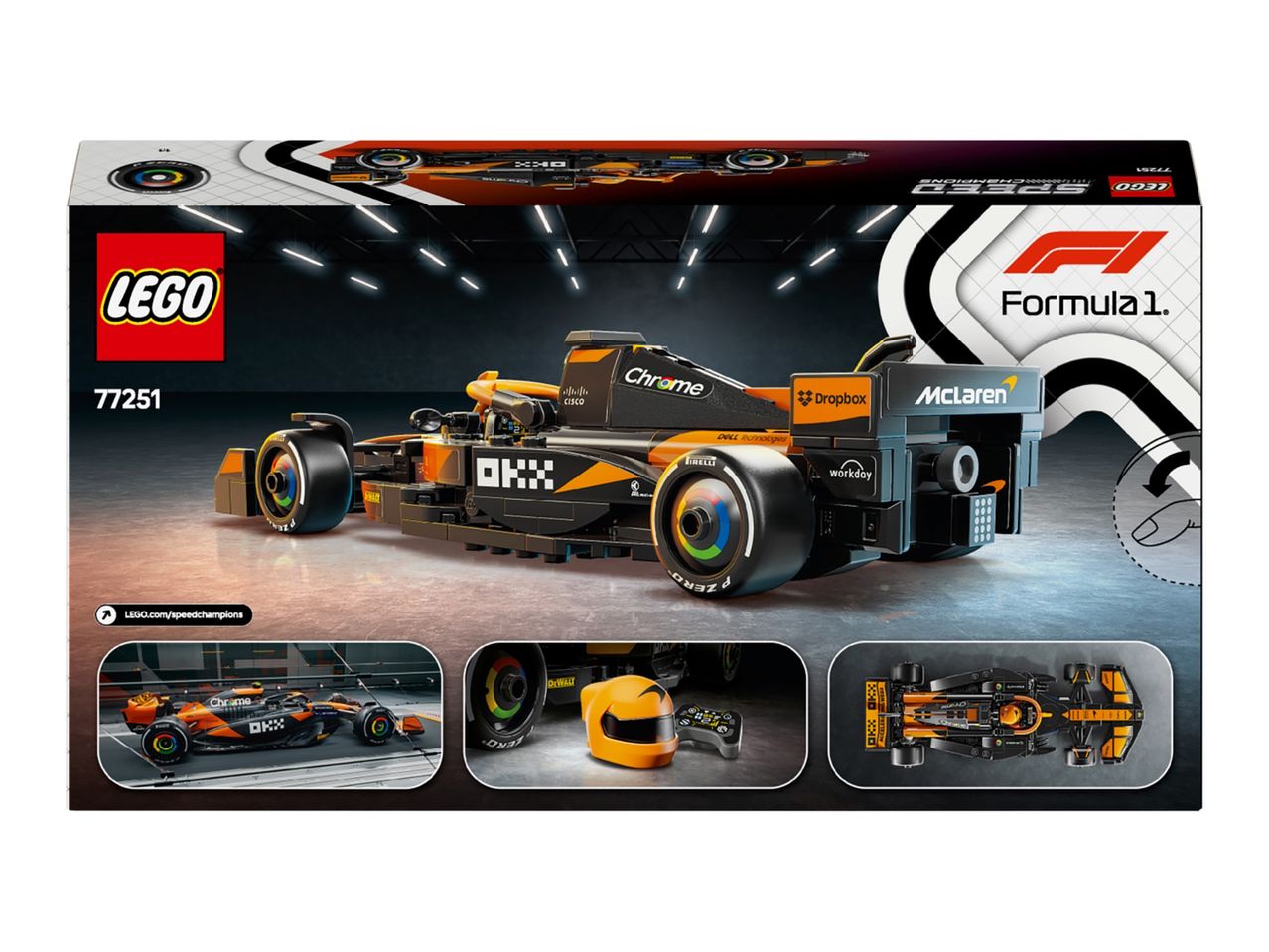 LEGO Formula 1 car model kit box.