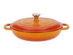Silvercrest 3.7L Cast Iron Casserole Dish - Orange