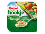 Pistache yoghurt met krokante amandelen, geïnspireerd op de smaak van Venetië.