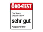 ÖKO-TEST Siegel für Gnocchi Klassik mit der Bewertung 'sehr gut' (Ausgabe 10/2025).