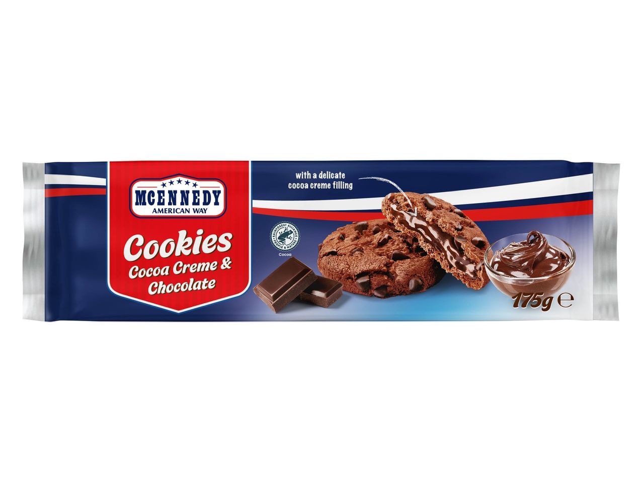 Biscuits McEnnedy au cacao et au chocolat.