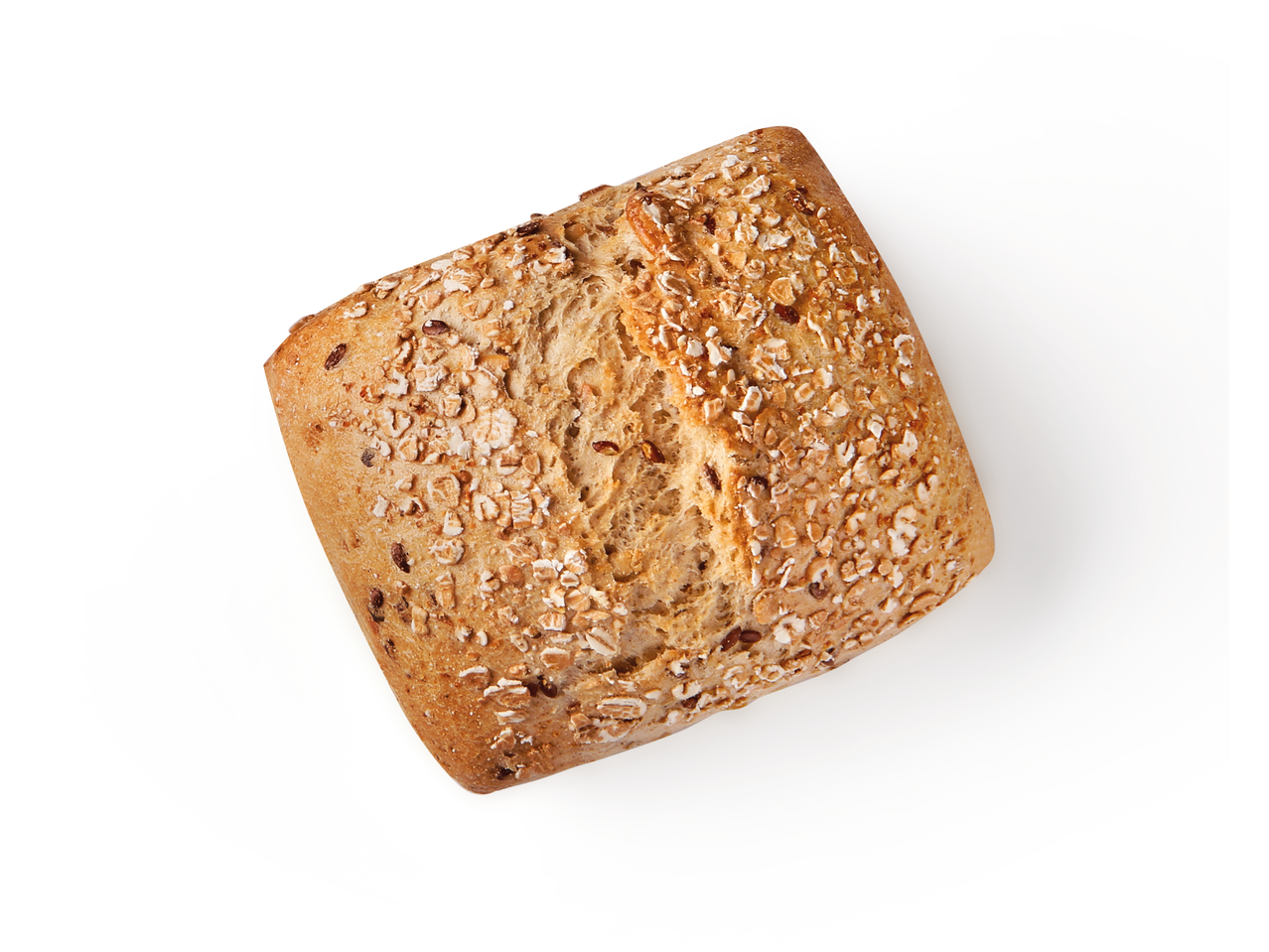 Brötchen mit Haferflocken und Samen.